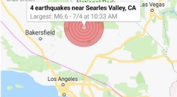 Terremoto in California, magnitudo 6.3: scossa avvertita a Los Angeles