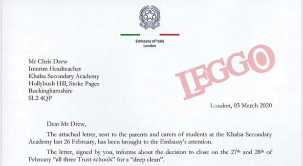 Londra, tre scuole inglesi chiudono perché ci sono studenti di origini italiane: «Serve una profonda sanificazione». Interviene l'ambasciata italiana
