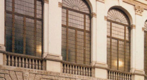 Palazzo Thiene, in contra' Poeri, è la sede di rappresentanza della Banca popolare di Vicenza