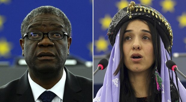 Nobel per la Pace a Nadia Murad, vittima dell'Is e Denis Mukwege, ginecologo congolese