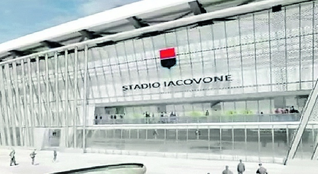 Il rendering del nuovo stadio Iacovone