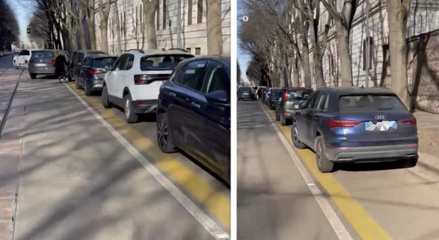 A Milano piste ciclabili invase dalle auto. La denuncia social: «E la gente in bicicletta muore»