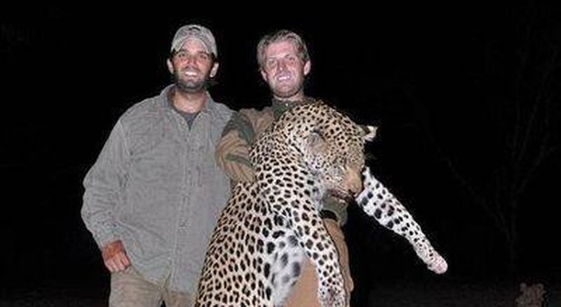 La "passione" dei figli di Donald Trump, si divertono ad uccidere animali esotici