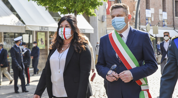 Il prefetto Maddalena De Luca e il sindaco di Rovigo Edoardo Gaffeo