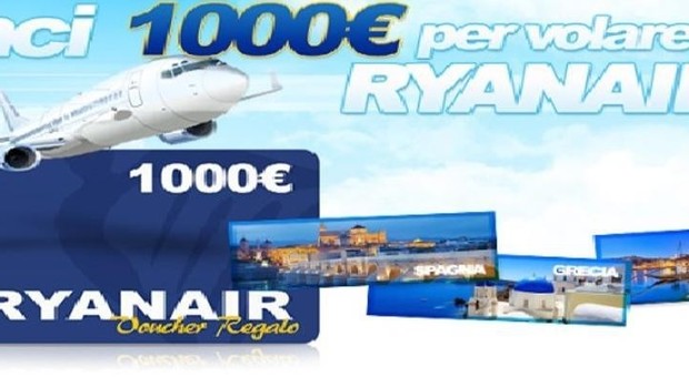 Ryanair, mail truffa offre voucher per voli gratis