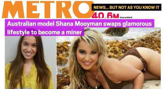 Shana, modella sexy, ora lavora in miniera: "È una professione eccitante"