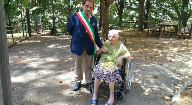 Barbara Prassede con il sindaco Concezzi
