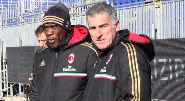 Clarence Seedorf e Mauro Tassotti (LaPresse)