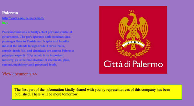 Dati rubati al sito del Comune di Palermo: hacker chiedono riscatto