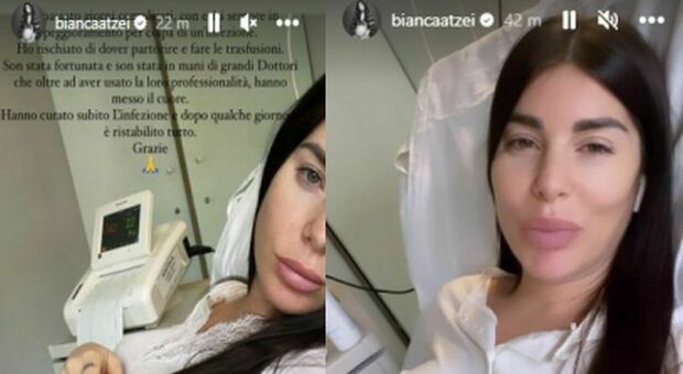 Bianca Atzei, come sta: «Ho rischiato di dover partorire e fare trasfusioni». Il suo racconto su Instagram
