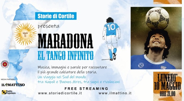 10 maggio, maratona per Maradona con gli Stadio e altri live sul Mattino.it