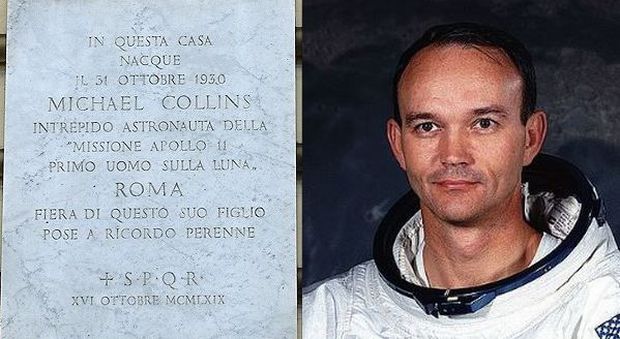 Orgoglio capitolino: è nato a Roma Michael Collins, fra gli astronauti che il 21 luglio di 47 anni fa conquistarono la Luna