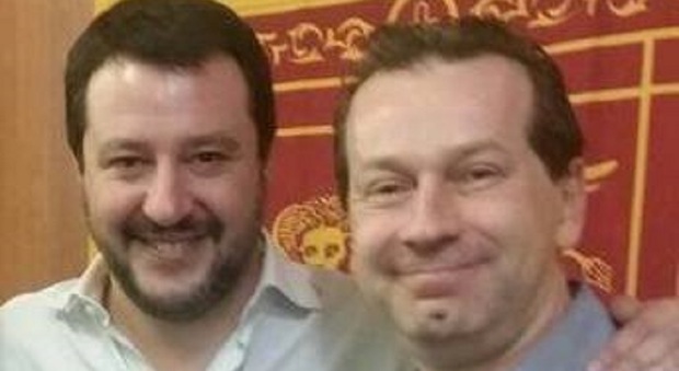 Denis Frison con Mattei Salvini