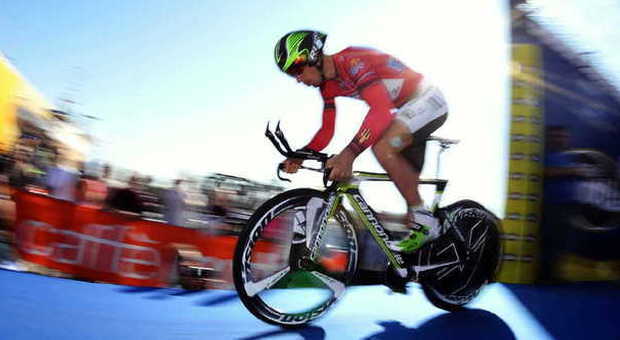Peter Sagan in azione alla Tirreno-Adriatico