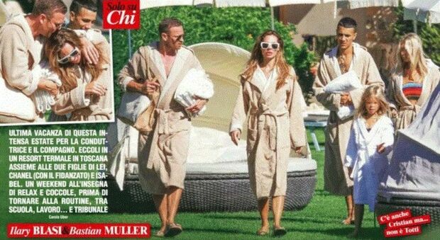 Ilary Blasi, weekend nella spa di lusso con Bastian, Chanel e il fidanzato: le foto della famiglia allargata