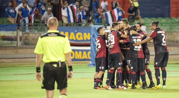 Cagliari-Sampdoria 2-1: papera di Viviano, sorridono Melchiorri e i rossoblù