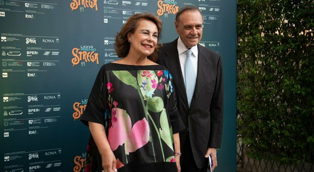 Clemente Mastella e la moglie Sandra Lonardo al Premio Strega