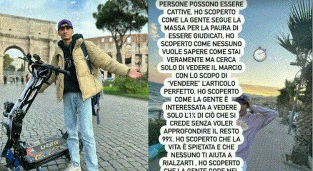 Vito Loiacono, lo youtuber dell'incidente a Casal Palocco riappare sui social: «La gente è cattiva e la vita spietata, ma io non mollo»