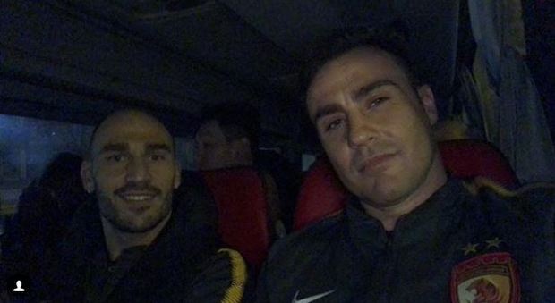 Fabio e Paolo Cannavaro insieme per il primo allenamento cinese