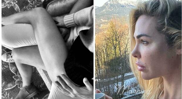 Ilary Blasi, la prima immagine hot con Bastian: gambe nude, siede in braccio a lui. Fan in delirio FOTO