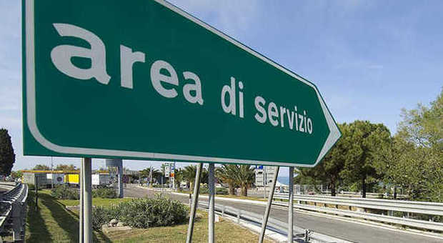 Una delle 463 aree di servizio italiane
