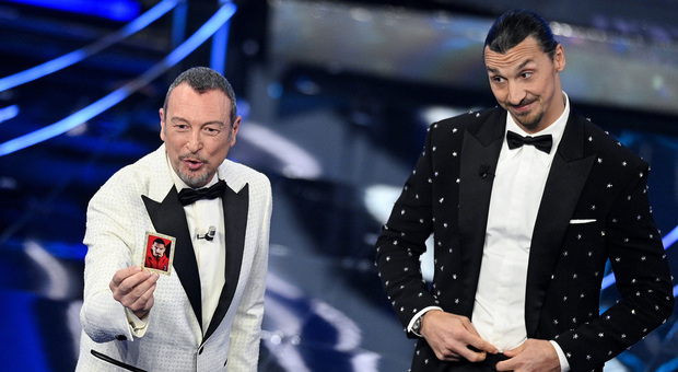 Sanremo 2024, l'ospite a sorpresa era Zlatan Ibrahimovic: «L'anno scorso hai fatto casini, sono qui per proteggerti»
