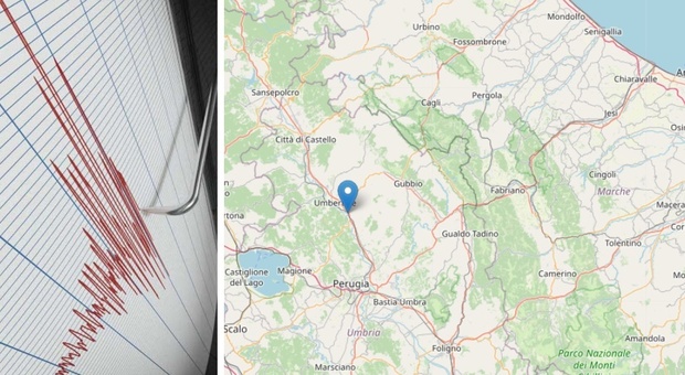 Terremoto in Umbria: la scossa di Magnitudo 3.3 avvertita anche nelle Marche