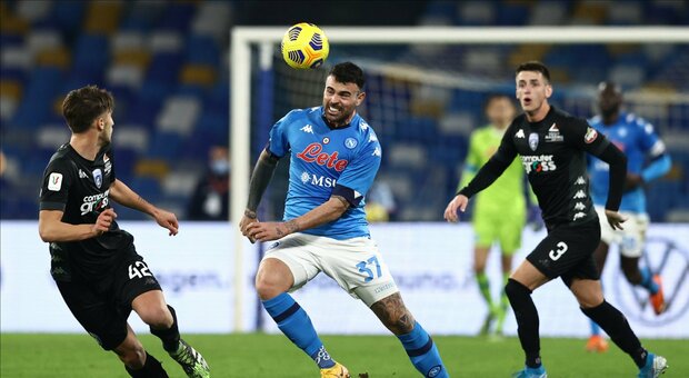 Coppa Italia, il Napoli piega l'Empoli ma la difesa è ancora ballerina