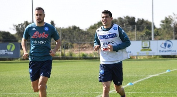 Napoli subito al lavoro per la Lazio: Ospina continua le terapie