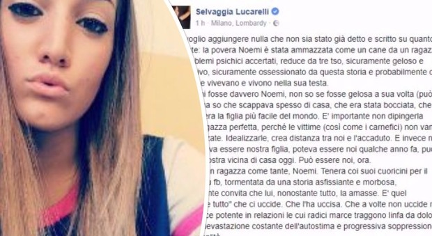 Noemi Durini, il post di Selvaggia Lucarelli