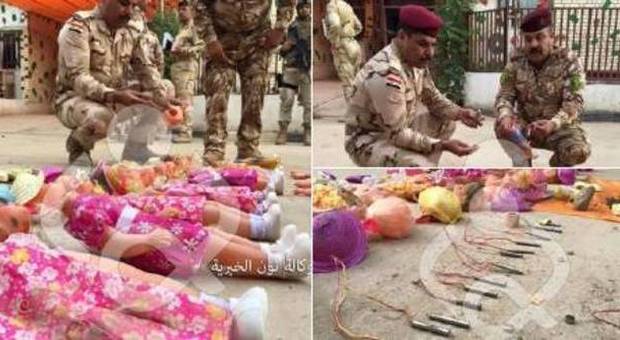 Le bambole-bomba sequestrate a Baghdad