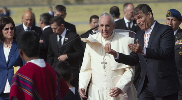 Il Papa in Ecuador: oggi l'incontro con il presidente Correa e la messa a Guayaquil