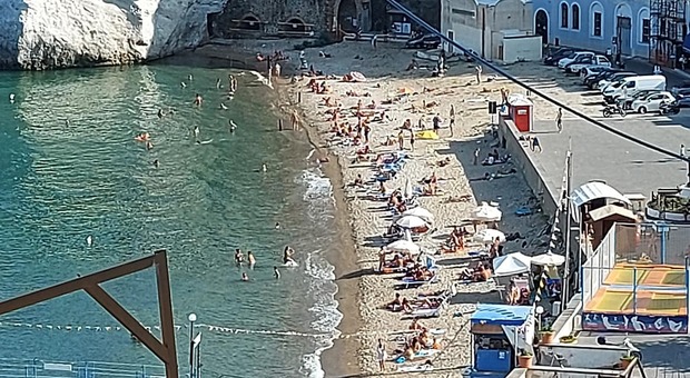 La spiaggia di Giancos l'estate appena trascorsa