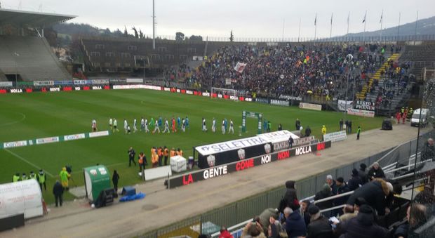 L'Ascoli Picchio-Cesena 2-1 Tre punti di platino per i bianconeri