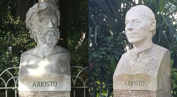 Ariosto, il busto rubato e sostituito. La sovrintendenza ammette: «Testa del poeta cambiata con un calco»