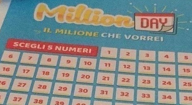 Million Day, i numeri vincenti di oggi domenica 26 gennaio 2020