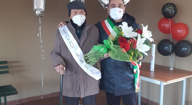 Terzo Pisellini e il sindaco di Narni Francesco De Rebotti