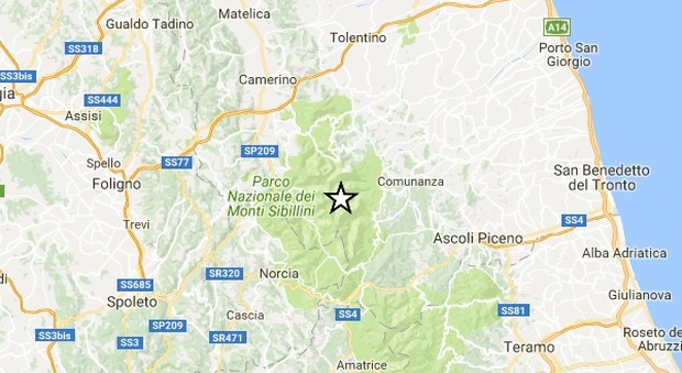 Terremoto, tre scosse ad Ascoli: la più forte di magnitudo 3.6