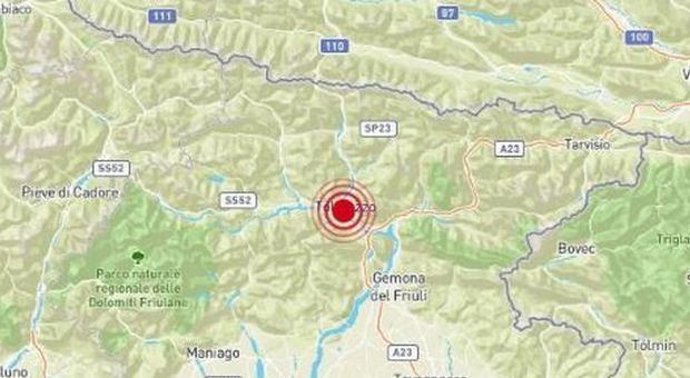 Terremoto Friuli, scossa magnitudo 3.5 all'alba: avvertita anche in Austria