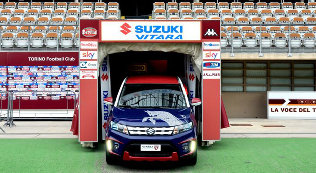 La Suzuki Vitara con il simbolo del Torino calcio