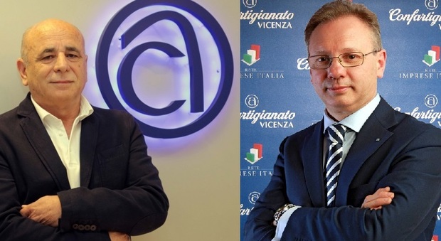 Renzo Sartori e Agostino Bonomo sono i presidenti di Confartigianato trevigiana e vicentina