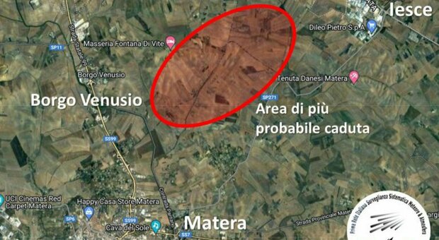Trovato il «meteorite di San Valentino»: è caduto a 300 km/h a Matera e ha scheggiato il balcone di due anziani