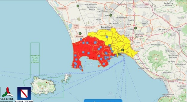 Terremoto Napoli, il piano evacuazione dei Campi Flegrei: le città divisa in zone e lo schema di gemellaggio