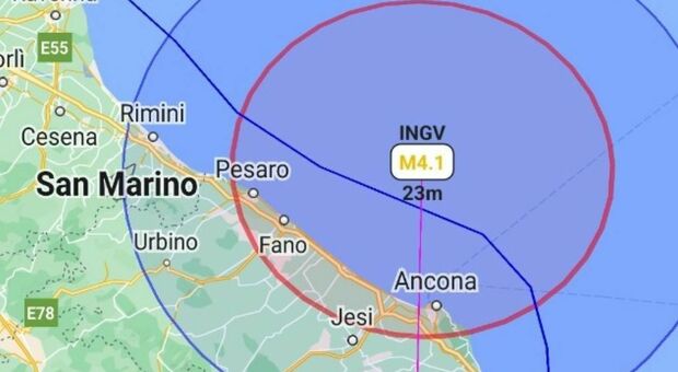Terremoto nelle Marche, scossa di 4.1 avvertita ad Ancona, Pesaro e Urbino. Tremano anche Romagna e Umbria