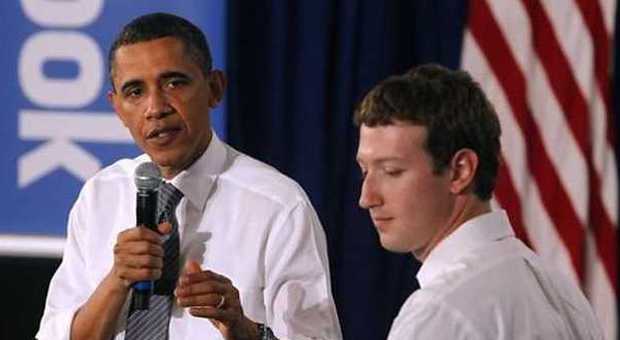 Barack Obama e Mark Zuckerberg