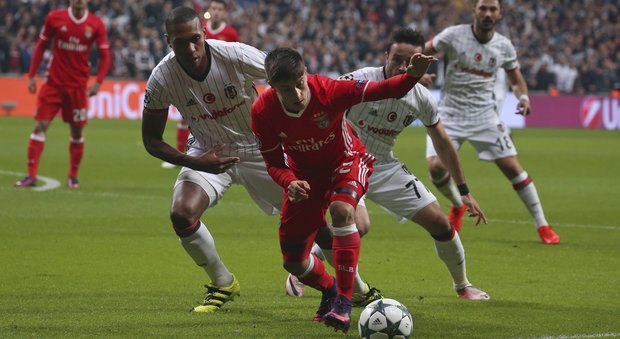 Champions, il Besiktas rimonta tre reti al Benfica 3-3. Bayern sconfitto dal Rostov 3-2
