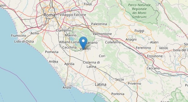 Terremoto a Velletri, nella notte scossa di magnitudo 2.5