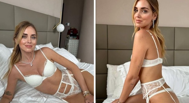 Chiara Ferragni in intimo: la posa super sexy in camera da letto