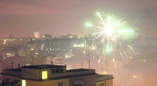 Fuochi d'artificio nella notte di Capodanno