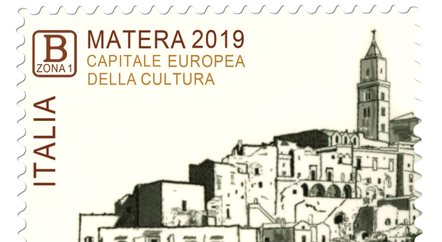 Matera, Capitale europea della Cultura 2019: emesso il francobollo con i Sassi